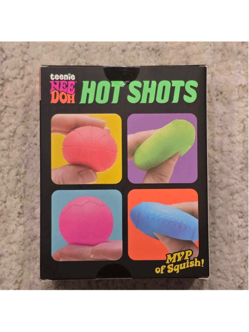 Hot Shots Toy Set - Multi-color Basketball, Soccer, Baseball, Football